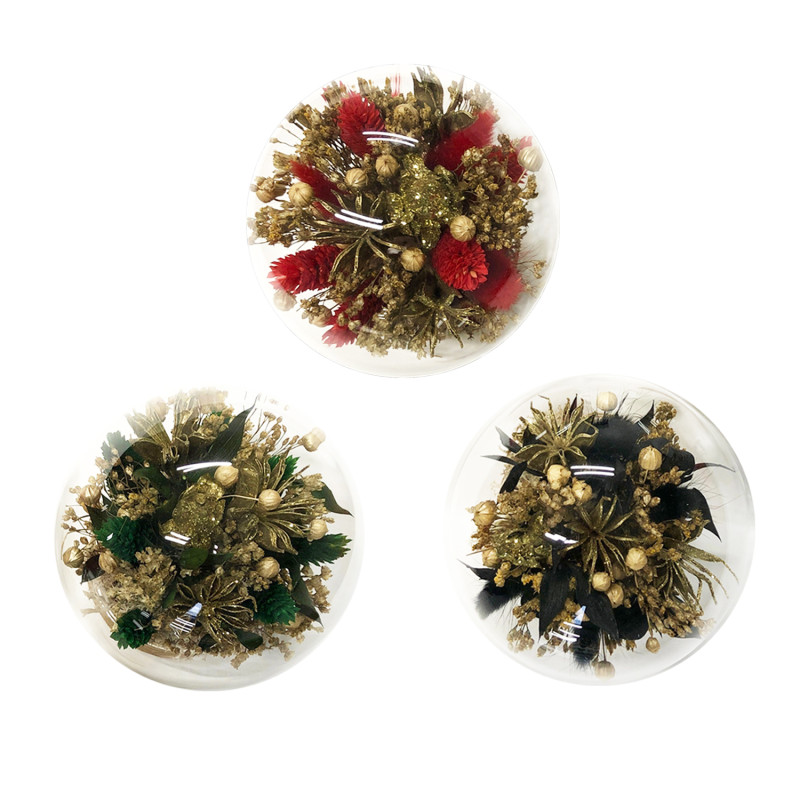 Trio of glass bubbles - Christmas Collection