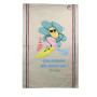 Torchon Coton Fleurs Surf