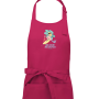 Tablier Fleur Surf Bordeaux