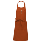 Tablier Fleur Perchée Orange