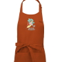 Tablier Fleur Surf Orange